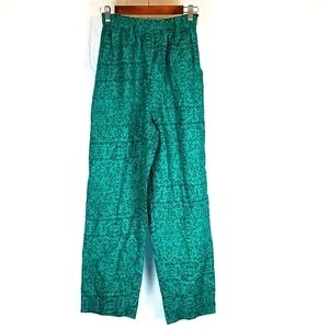 Vintage Lord‎ Isaac's Sport Paisley Teal And Black Trousers